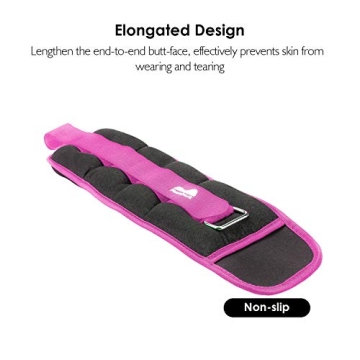 REEHUT Ankle Weights Set 3 lbs for Fitness & Exercise