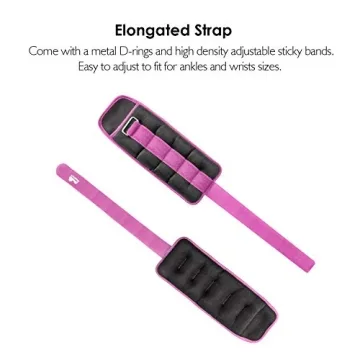 REEHUT Ankle Weights Set 3 lbs for Fitness & Exercise