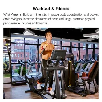 REEHUT Ankle Weights Set 3 lbs for Fitness & Exercise