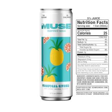 MyMuse Inspired Soda – Low Sugar Tropical Refreshment