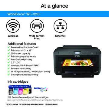 Epson WF-7210 Wireless Wide-Format Inkjet Printer