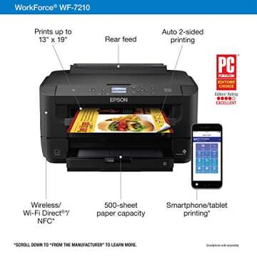 Epson WF-7210 Wireless Wide-Format Inkjet Printer