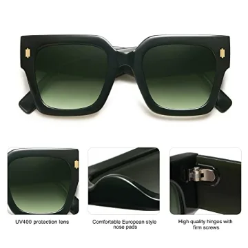 SOJOS Vintage Oversized Square Sunglasses for Women