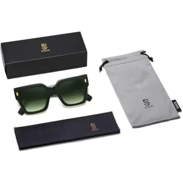 SOJOS Vintage Oversized Square Sunglasses for Women
