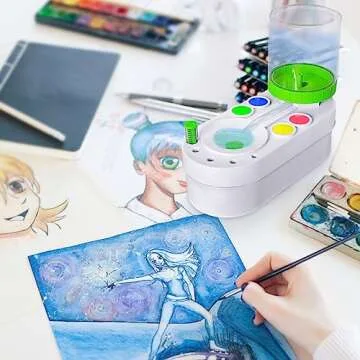 NIUCOO Multifunctional Brush Cleaner for Artists