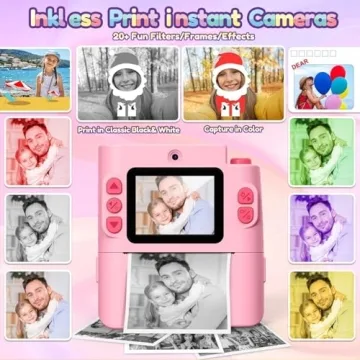 Kids Instant Print Camera for Gifts 3-12