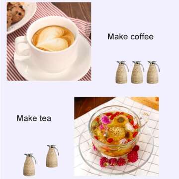 CUTSKY 2L Insulated Coffee Carafe for Hot & Cold Beverages
