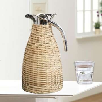 CUTSKY 2L Insulated Coffee Carafe for Hot & Cold Beverages