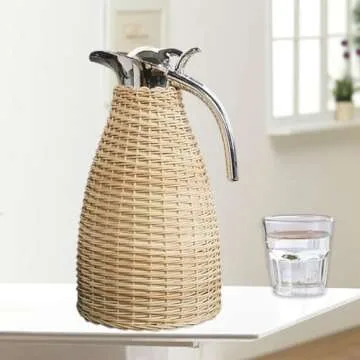 CUTSKY 2L Insulated Coffee Carafe for Hot & Cold Beverages