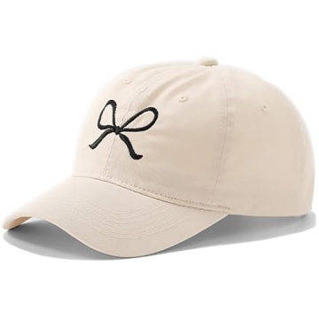 Trendy Bow-Tie Baseball Cap for Women and Men Trucker Hats Y2k Adjustable Fashion Sun Hat with Visor...
