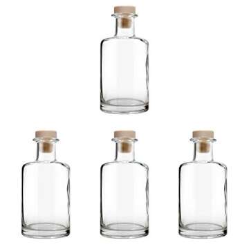 Feel Fragrance Glass Diffuser Bottles Set of 4 - Elegant & Functional