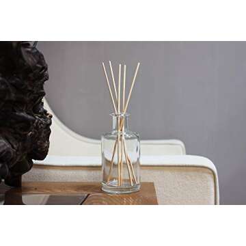 Feel Fragrance Glass Diffuser Bottles Set of 4 - Elegant & Functional