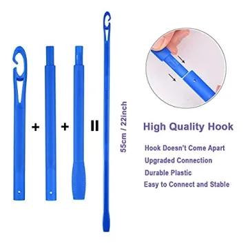 No Heat Hair Curlers Spiral Set with Styling Hooks - 40pcs