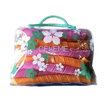 No Heat Hair Curlers Spiral Set with Styling Hooks - 40pcs