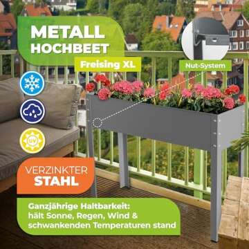 Bio Green Ergonomic Raised Garden Bed for Home Gardening