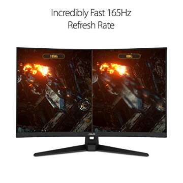 ASUS TUF Gaming 32" Curved Monitor, 165Hz, ELMB, FreeSync