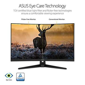 ASUS TUF Gaming 32" Curved Monitor, 165Hz, ELMB, FreeSync
