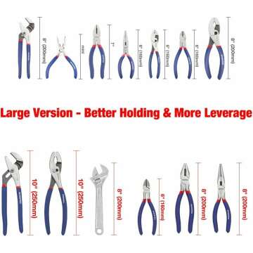 6-Piece WORKPRO Pliers & Wrench Set for DIY