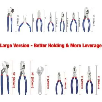 6-Piece WORKPRO Pliers & Wrench Set for DIY