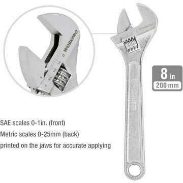 6-Piece WORKPRO Pliers & Wrench Set for DIY