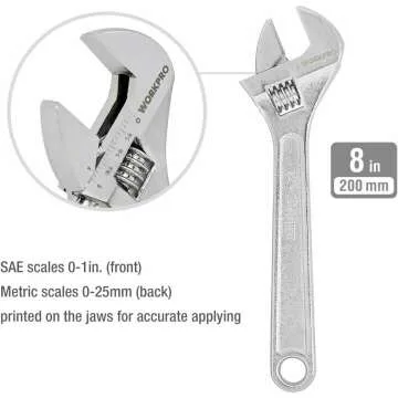 6-Piece WORKPRO Pliers & Wrench Set for DIY