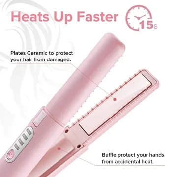 JMFONE Cordless Mini Hair Straightener for Travel
