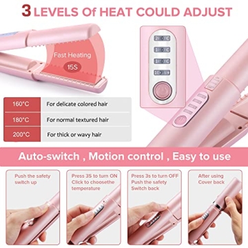 JMFONE Cordless Mini Hair Straightener for Travel