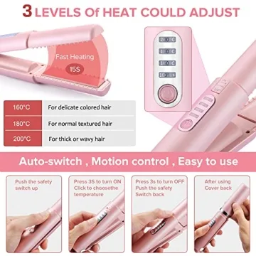 JMFONE Cordless Mini Hair Straightener for Travel