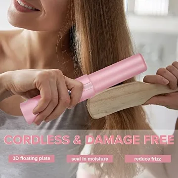 JMFONE Cordless Mini Hair Straightener for Travel