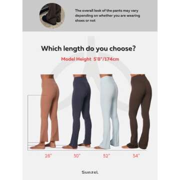 Sunzel Flare Leggings with Pockets - Comfort Meets Style