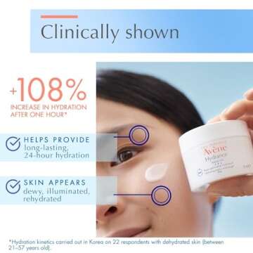 Avene Hydrance Hydrating Aqua Cream-in-Gel, 24 Hour Hydration, Antioxidant Protection, 1.6 Oz
