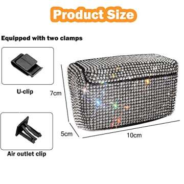 Car Cigarette Ashtray Air Outlet Ashtray Auto Car Cigarette Ashtray with Lid Blue LED Light Indicato...