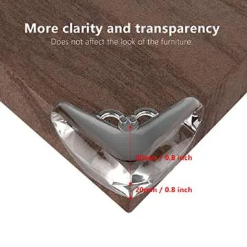 Baby Corner Protector (Pack 16), Furniture Corner and Edge Safety Bumper, Baby Protective Table Corner Protector, Soft and Transparent, Covers Sharp Furniture and Table Edges