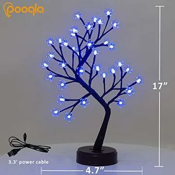 Pooqla RGB Cherry Blossom Tree with Remote - 16 Colors