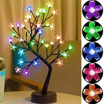 Pooqla RGB Cherry Blossom Tree with Remote - 16 Colors