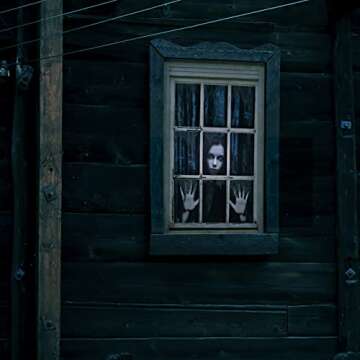 Halloween Female Ghost Window Cover for Spooky Decor