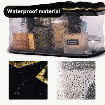 Stylish Portable Chenille Travel Makeup Bag Organizer