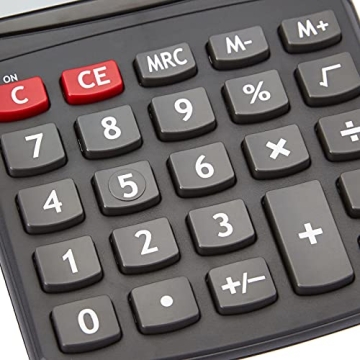 Amazon Basics LCD 8-Digit Desktop Calculator for Easy Calculations