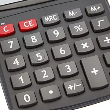 Amazon Basics LCD 8-Digit Desktop Calculator for Easy Calculations