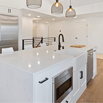 Stylish goldenwarm Black Cabinet Pulls - Pack of 5