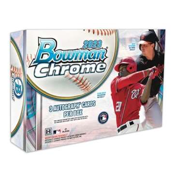 2023 Bowman Chrome Baseball HTA Choice Box 3 Autograph Cards Per Box