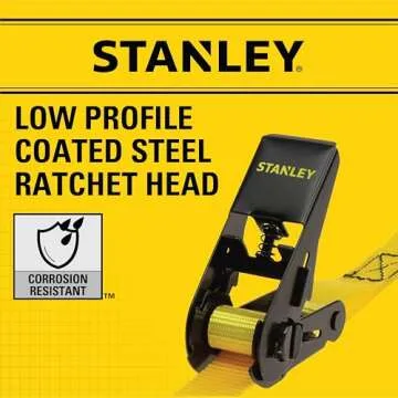 STANLEY Cargo Straps 1" x 10' for Reliable Light Cargo Security