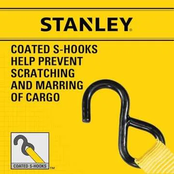 STANLEY Cargo Straps 1" x 10' for Reliable Light Cargo Security