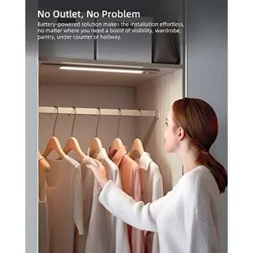 EZVALO Rechargeable Under Cabinet Lighting with Motion Sensor