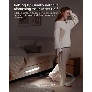 EZVALO Rechargeable Under Cabinet Lighting with Motion Sensor