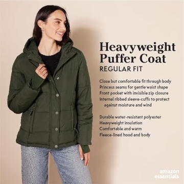 Women&#39;s Warm Hooded Puffer Coat for Winter Comfort
