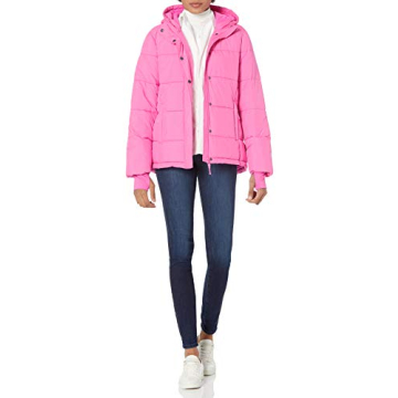 Women&#39;s Warm Hooded Puffer Coat for Winter Comfort