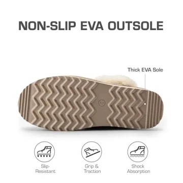 DREAM PAIRS Platform Slippers for Women - Cozy & Waterproof