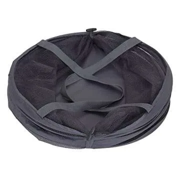 Household Essentials 2027-1 Pop-Up Collapsible Mesh Laundry Hamper | Charcoal