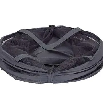 Household Essentials 2027-1 Pop-Up Collapsible Mesh Laundry Hamper | Charcoal